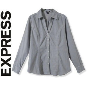 ✨️4/$20. Original Essential Shirt, Button Down Career Wear, Fitted Pin Stripe, M